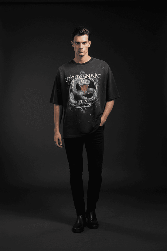 Hand-Frayed Sunfade Paint Splatter T-Shirt
