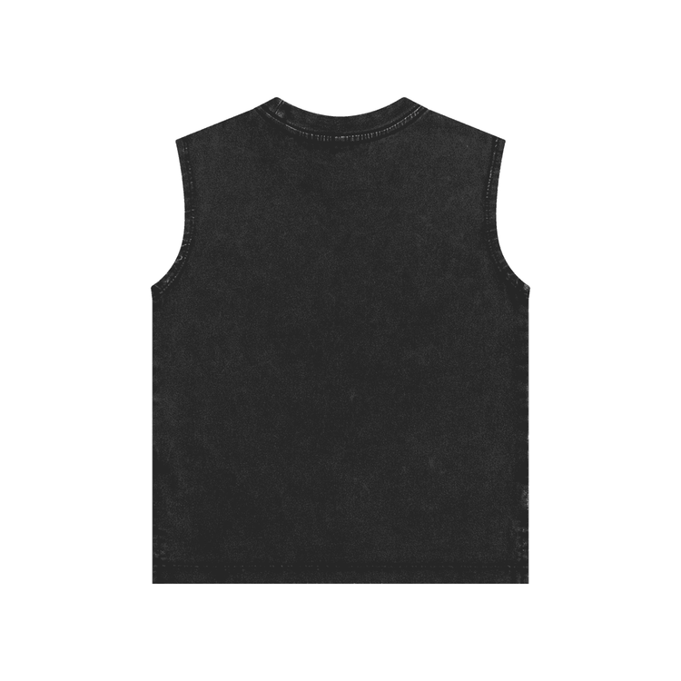  Soft Snow Washed Kids Sleeveless Tank Top Designed002