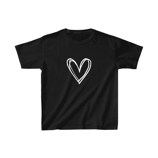 Çocuk Kız Baskılı T-Shirt - Siyah