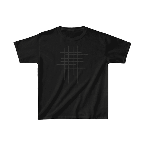 Çocuk Unisex Baskılı T-Shirt - Siyah