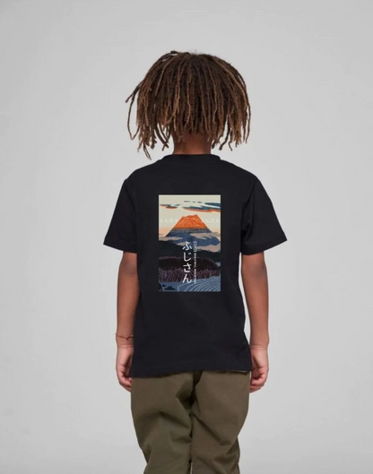 Çocuk Unisex Baskılı T-Shirt - Siyah