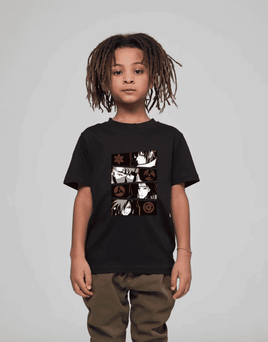 Çocuk Unisex Baskılı T-Shirt - Siyah