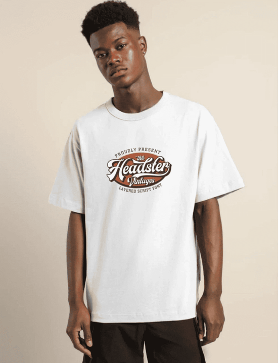 Erkek Baskılı T-Shirt Kısa Kol Bisiklet Yaka Regular Fit Rahat Kalıp Günlük Tişört - Beyaz