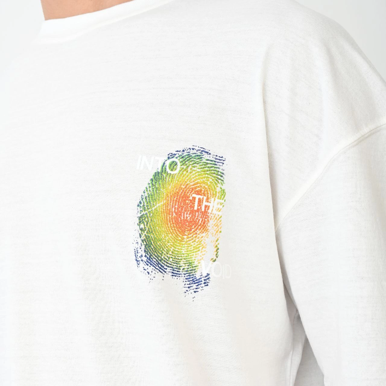 Erkek Kısa Kol Yazlık Tişört Bisiklet Yaka Baskılı Oversize T-Shirt - Beyaz