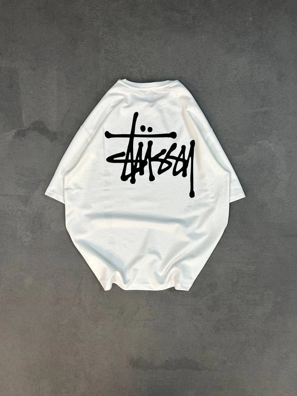 kadın Bisiklet Yaka Baskılı Oversize  Kısa kol T-Shirt - Beyaz