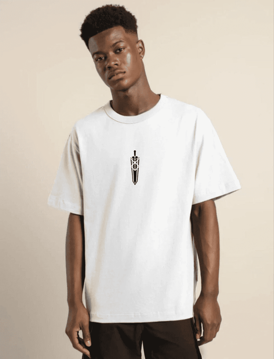 Erkek Baskılı T-Shirt Kısa Kol Bisiklet Yaka Regular Fit Rahat Kalıp Günlük Tişört - Beyaz