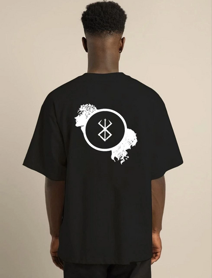Erkek Baskılı T-Shirt Kısa Kol Bisiklet Yaka Regular Fit Rahat Kalıp Günlük Tişört - Siyah