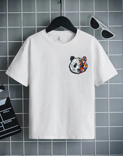 Unisex Çocuk Baskılı T-Shirt - Beyaz