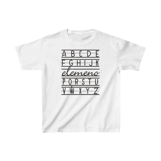 Unisex Çocuk Baskılı T-Shirt - Beyaz