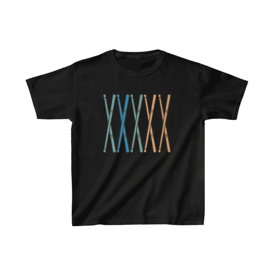 Unisex Çocuk Baskılı T-Shirt - Siyah