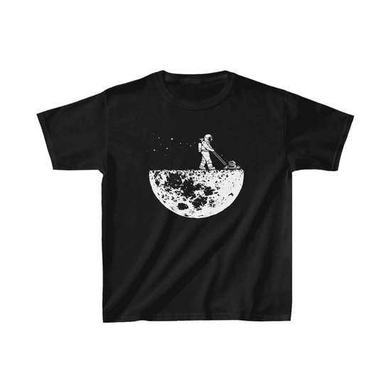 Unisex Çocuk Baskılı T-Shirt - Siyah