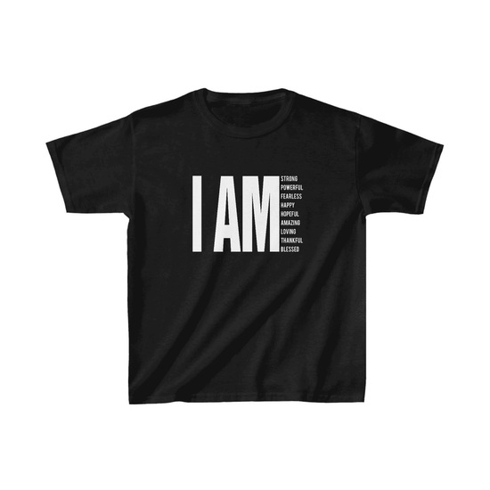 Unisex Çocuk Baskılı T-Shirt - Siyah