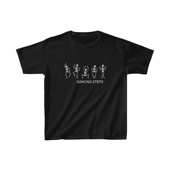 Unisex Çocuk Baskılı T-Shirt - Siyah