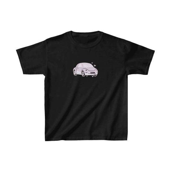 Unisex Çocuk Baskılı T-Shirt - Siyah