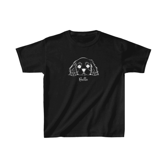 Unisex Çocuk Baskılı T-Shirt - Siyah