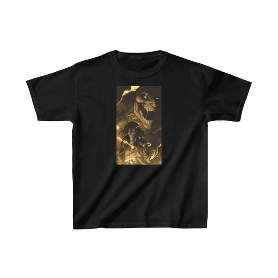 Unisex Çocuk Baskılı T-Shirt - Siyah