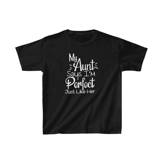 Unisex Çocuk Baskılı T-Shirt - Siyah